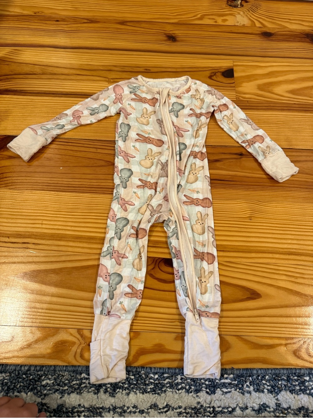 Unbranded Pink & Pastel Animal Print Kids One-Piece Zipper Pajamas